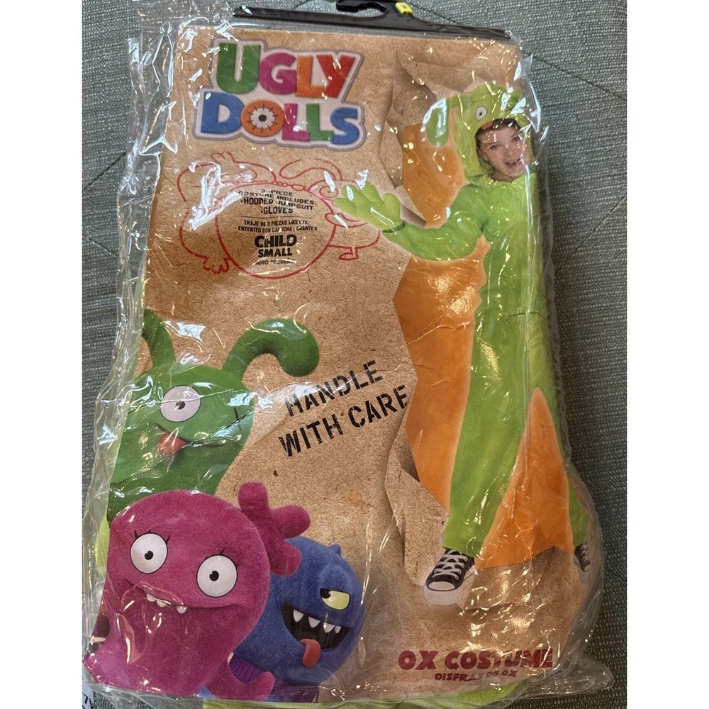 Ugly Dolls OX Green Child Halloween Costume Dress Up Cosplay Small 4-6 NEW